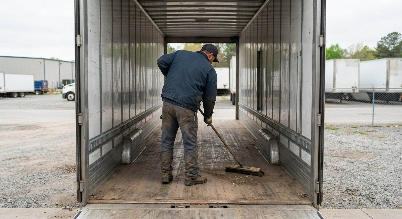A 53-foot dry van trailer